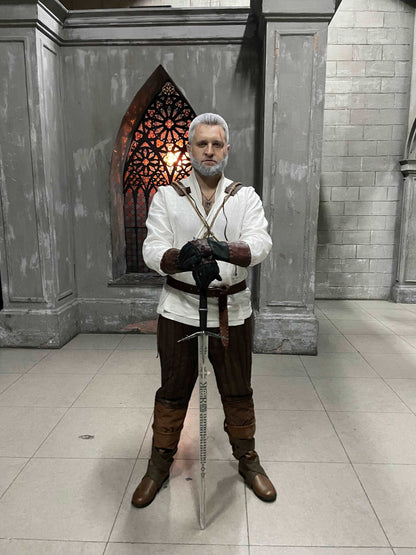 Geralt of Rivia costume white shirt