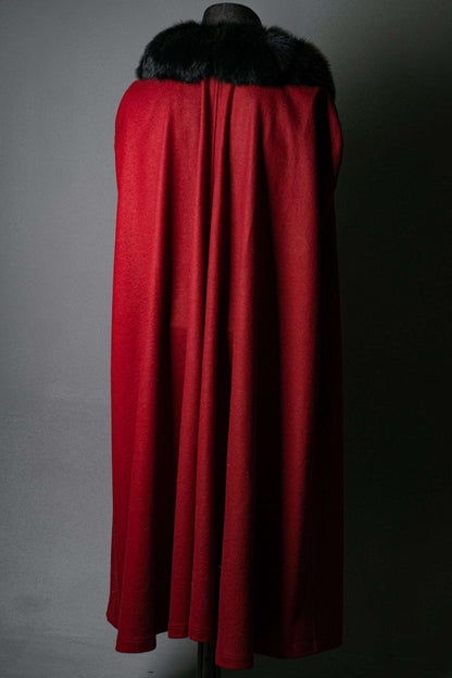 Dracula red cape cloak