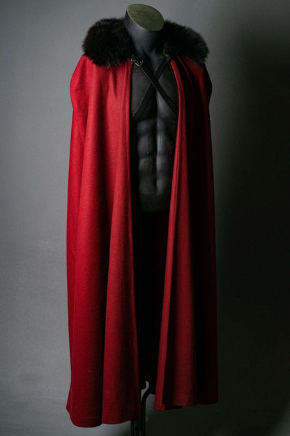 Dracula red cape cloak