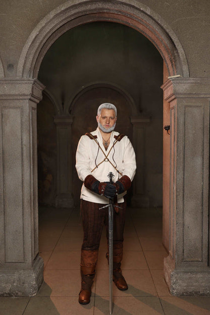 Geralt of Rivia costume white shirt