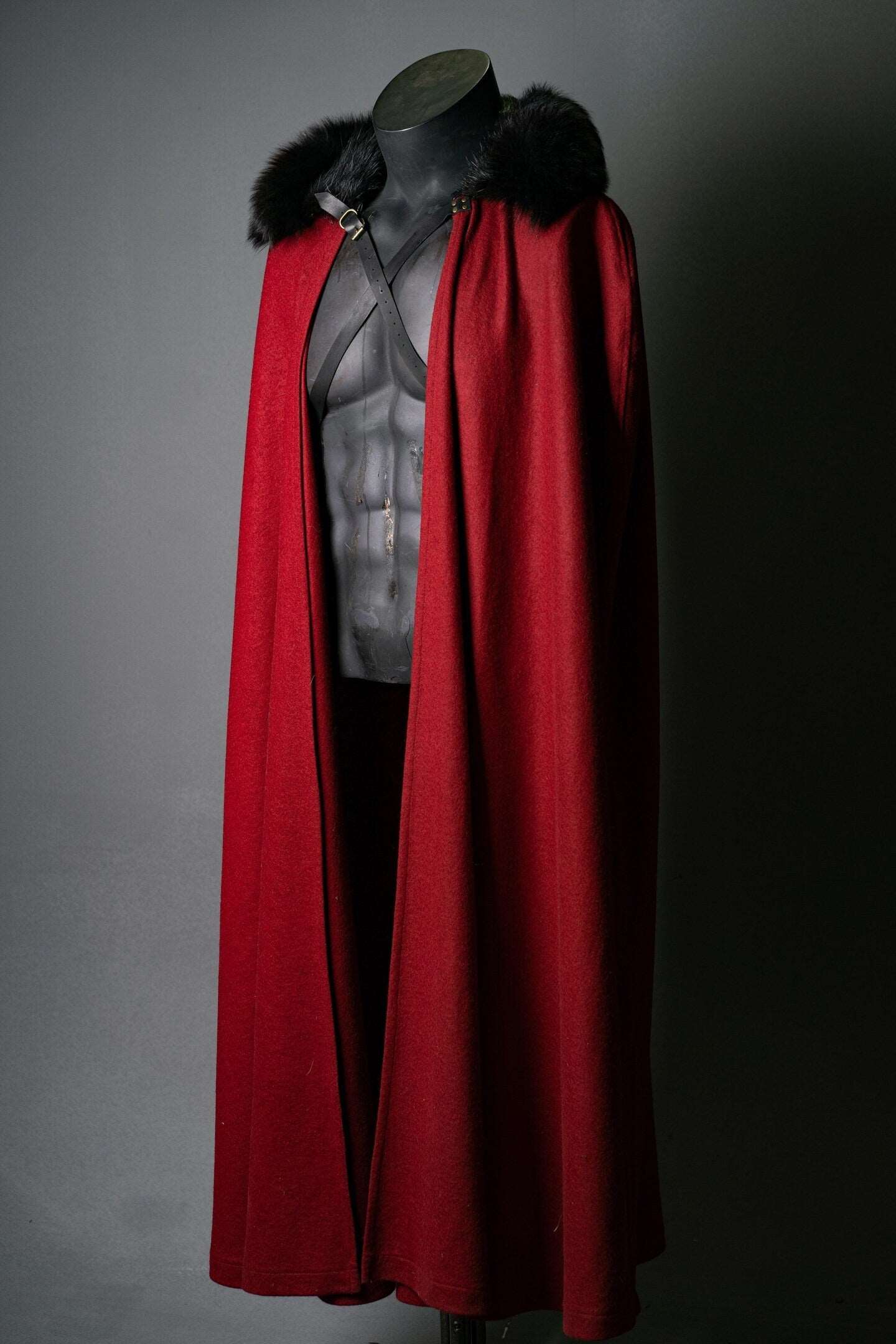 Dracula red cape cloak