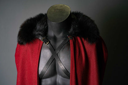 Dracula red cape cloak