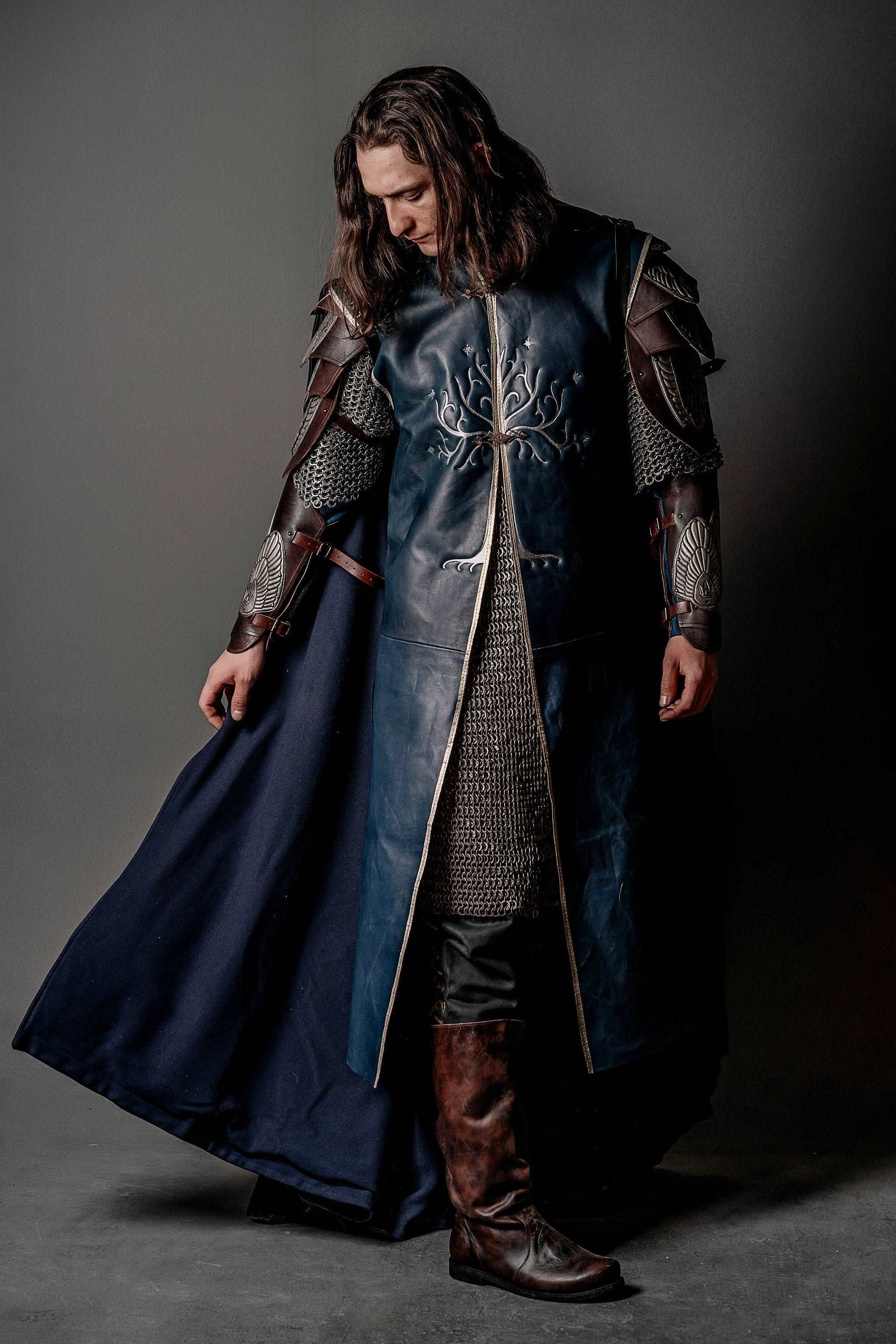 Aragorn king royal blue vest (Lord of the Rings)