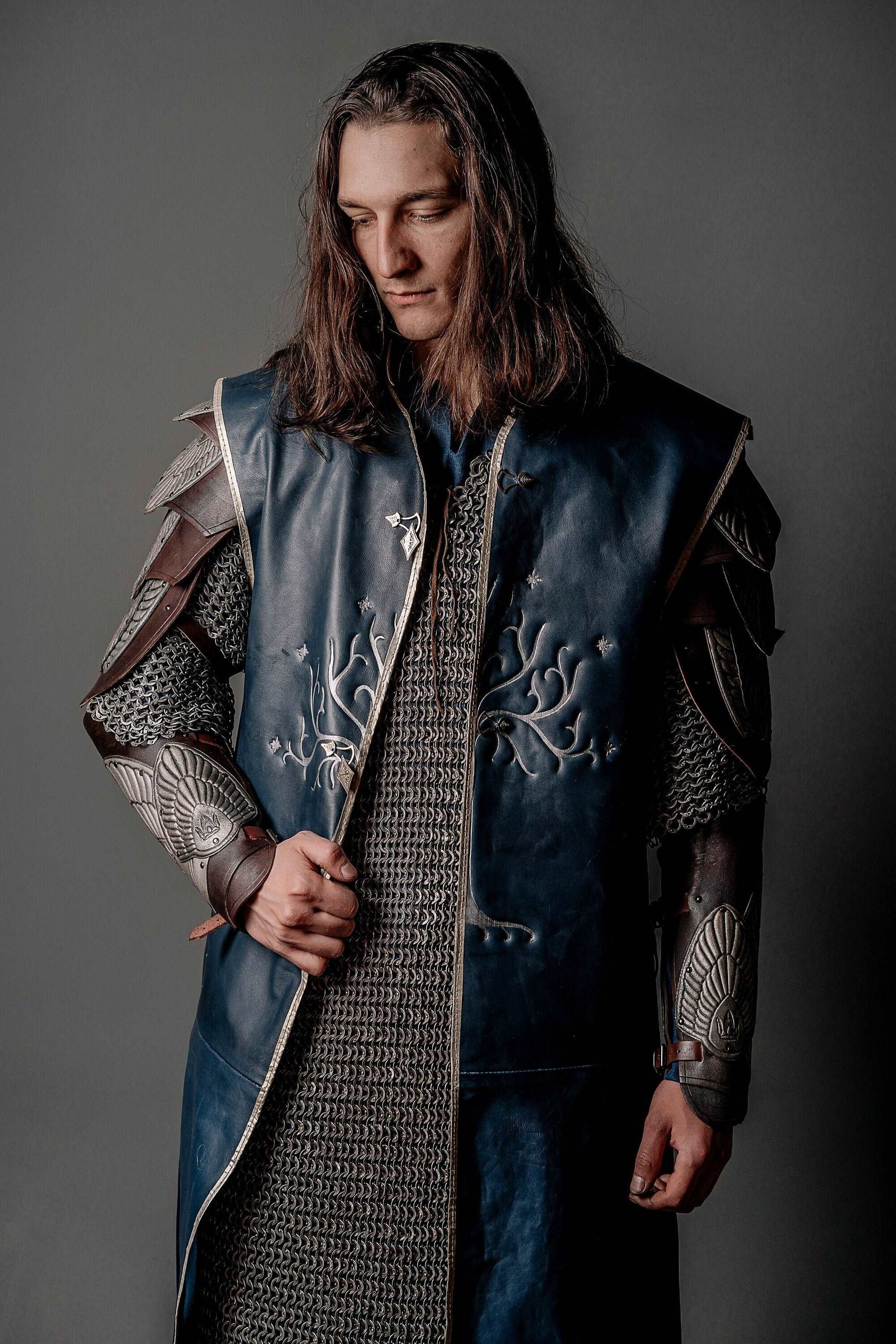 Aragorn king royal blue vest (Lord of the Rings)