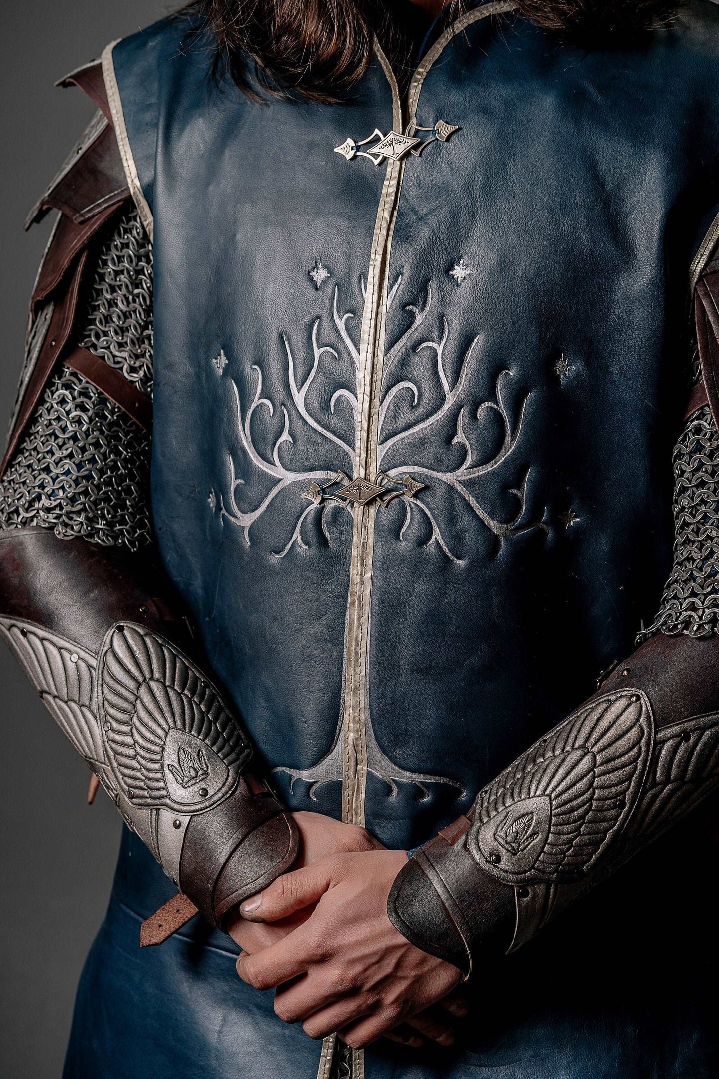 Aragorn king royal blue vest (Lord of the Rings)