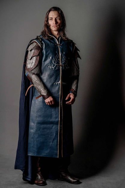 Aragorn king royal blue vest (Lord of the Rings)