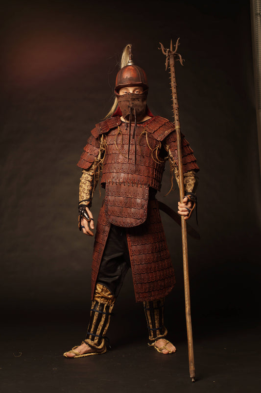 Medieval mongol leather armor