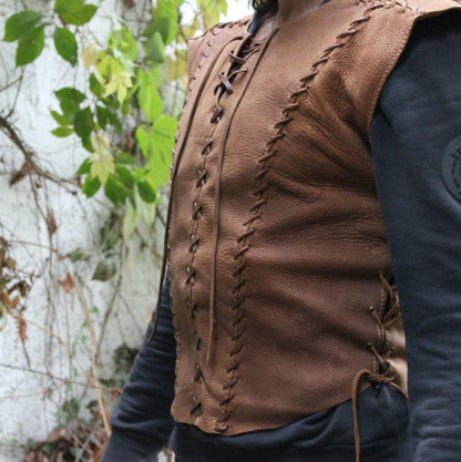 Medieval Larp leather vest