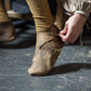 Medieval leather boots with soft sole