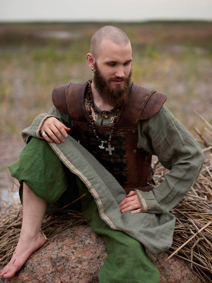 Viking larp leather armor