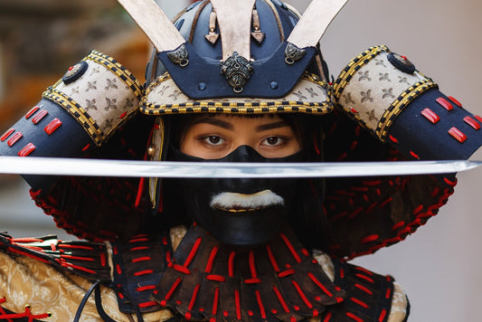Samurai battle helmet