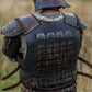Viking larp armor with bass accents