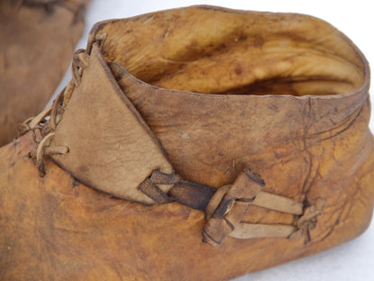 Medieval leather boots with soft sole