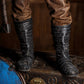 Ragnar black leather boots (Vikings)