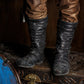 Ragnar black leather boots (Vikings)