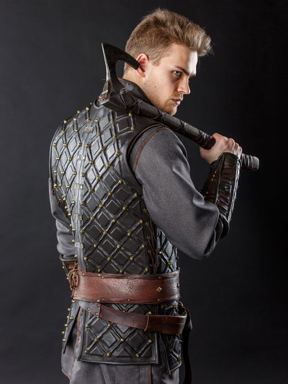 Medieval Larp leather brigandine