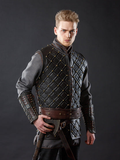 Medieval Larp leather brigandine