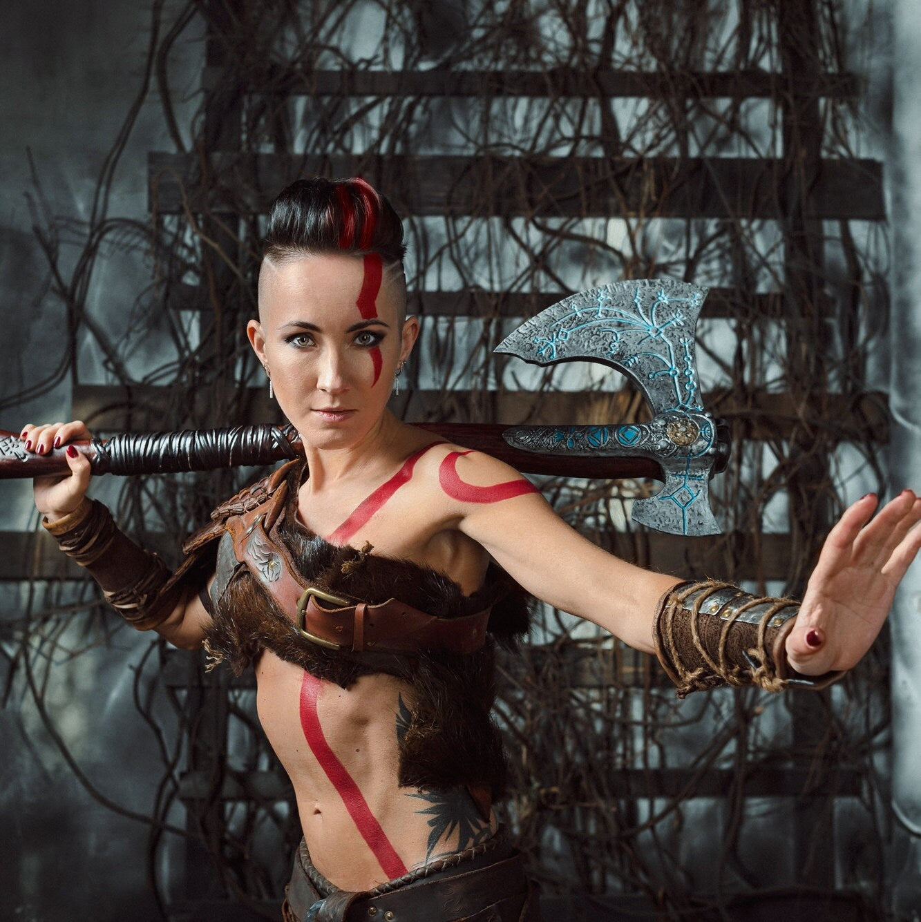 Woman Kratos costume God of War SokolArmory