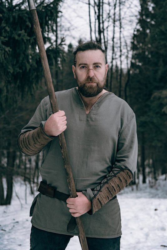 Viking men linen tunic