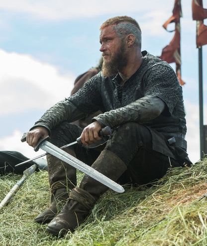 Ragnar-Lederstiefel im Wikingerstil (Vikings s2)