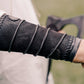 Viking leather bracers