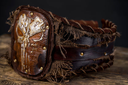 a close up of a brown and black shoe 