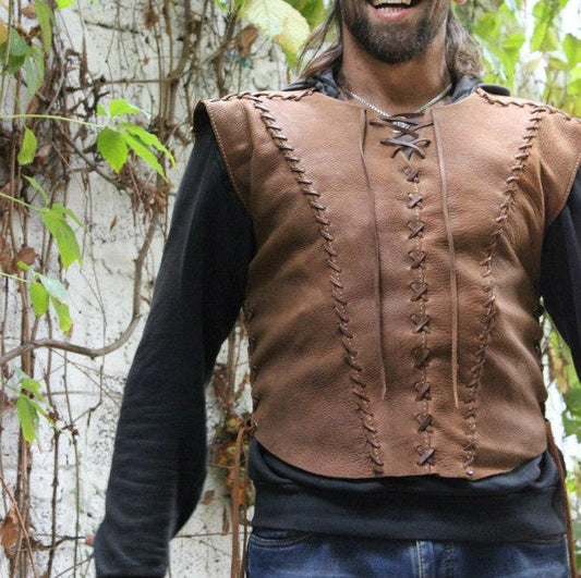 Medieval Larp leather vest