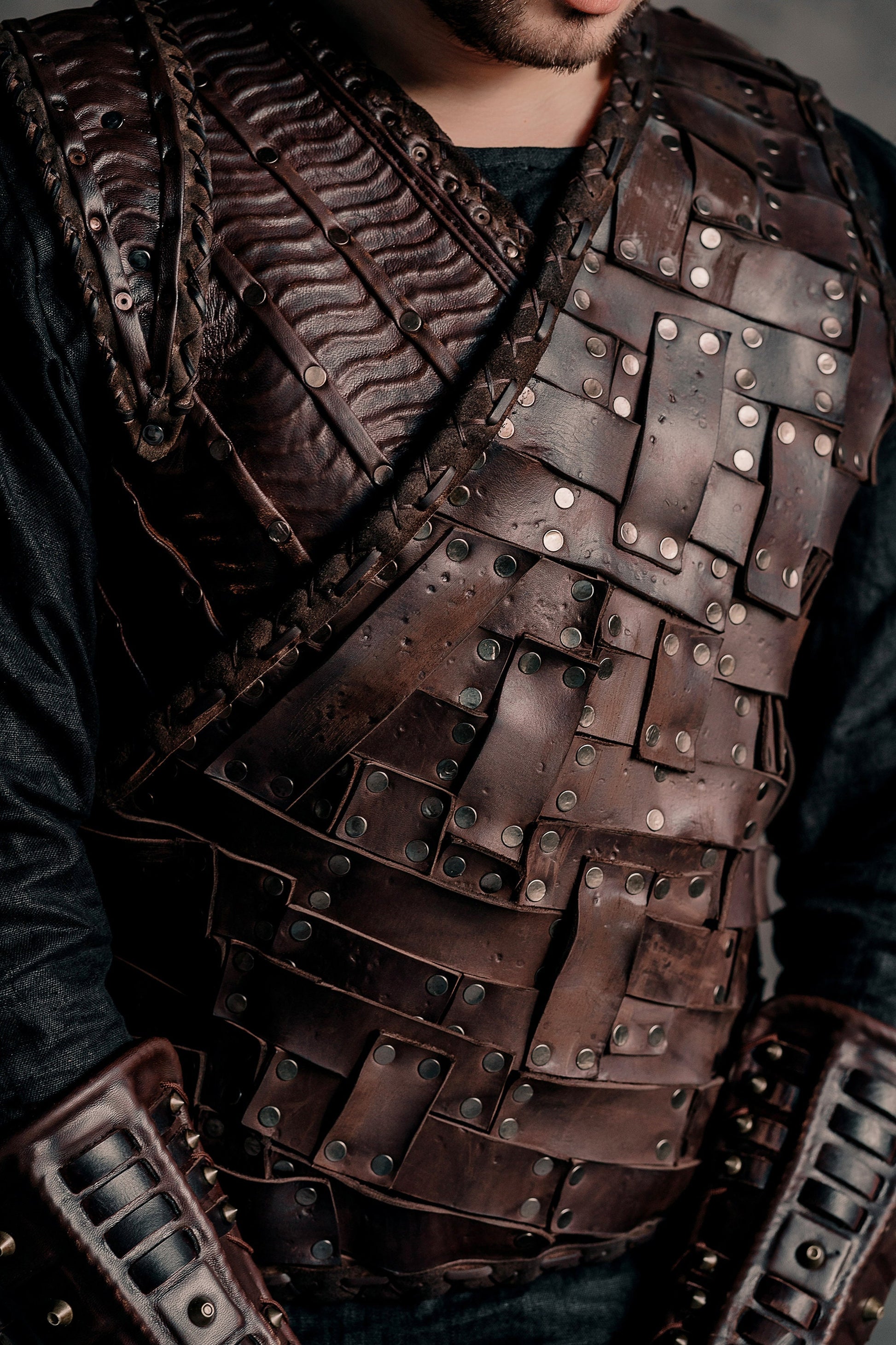Ivar Viking Costume Cosplay Leather Armor for LARP and , ivar the