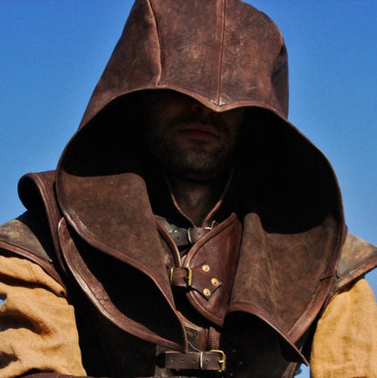 Medieval leather hood (Assassin)