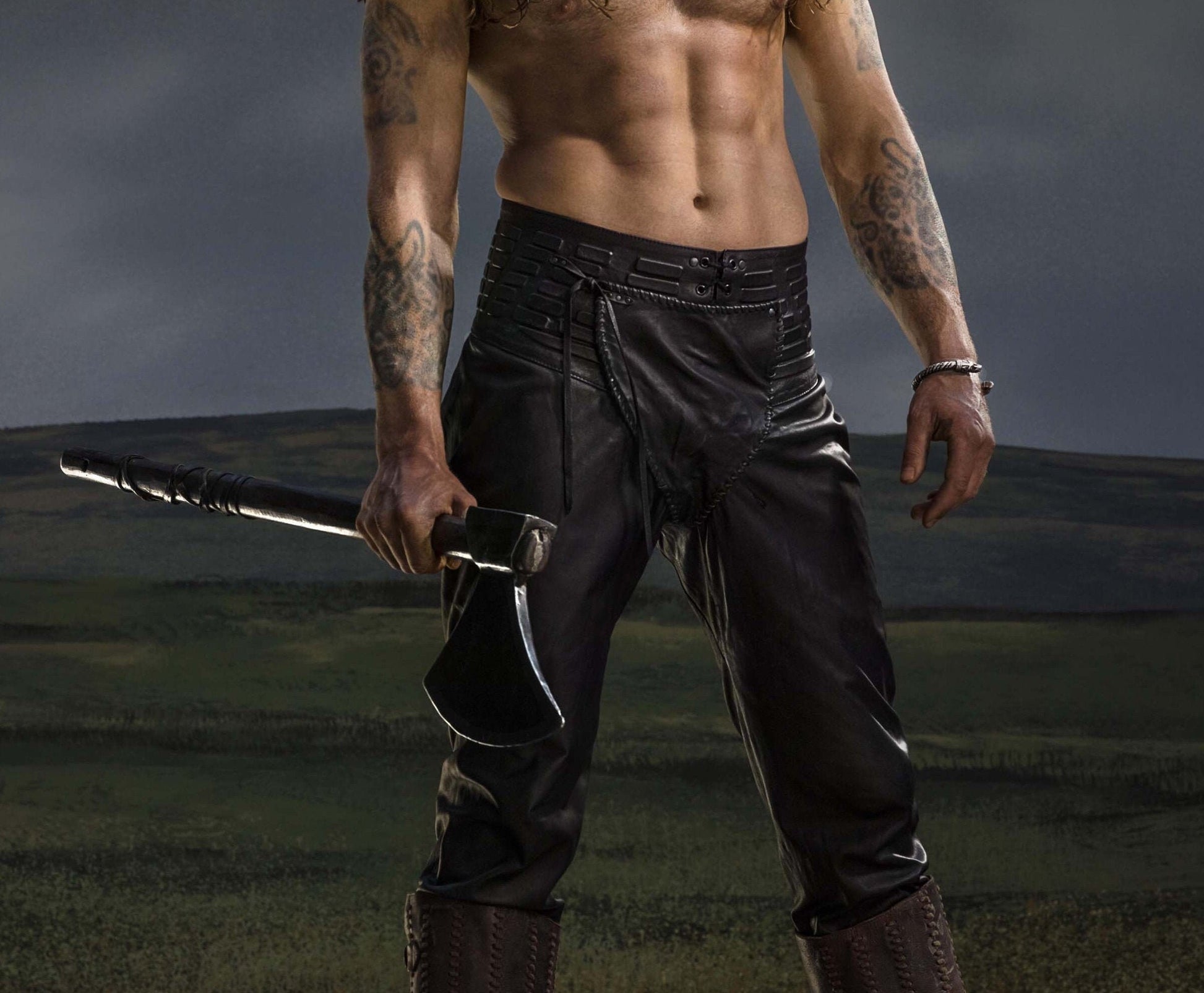Viking leather trousers