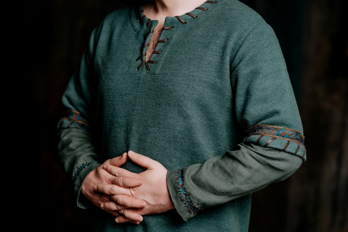 Ubbe tunic (Vikings); wool celtic shirt; renaissance shirt; medieval larp clothing; celtic men ren faire clothes