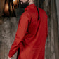 Red linen tunic