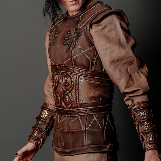 Porunn wide corset belt (Vikings) - SokolArmory