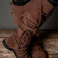 Medieval leather knee-high boots