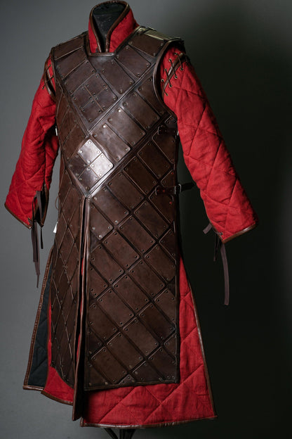 Larp leather brigandine