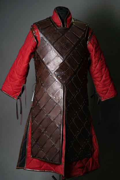 Larp leather brigandine