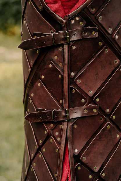 Larp leather brigandine