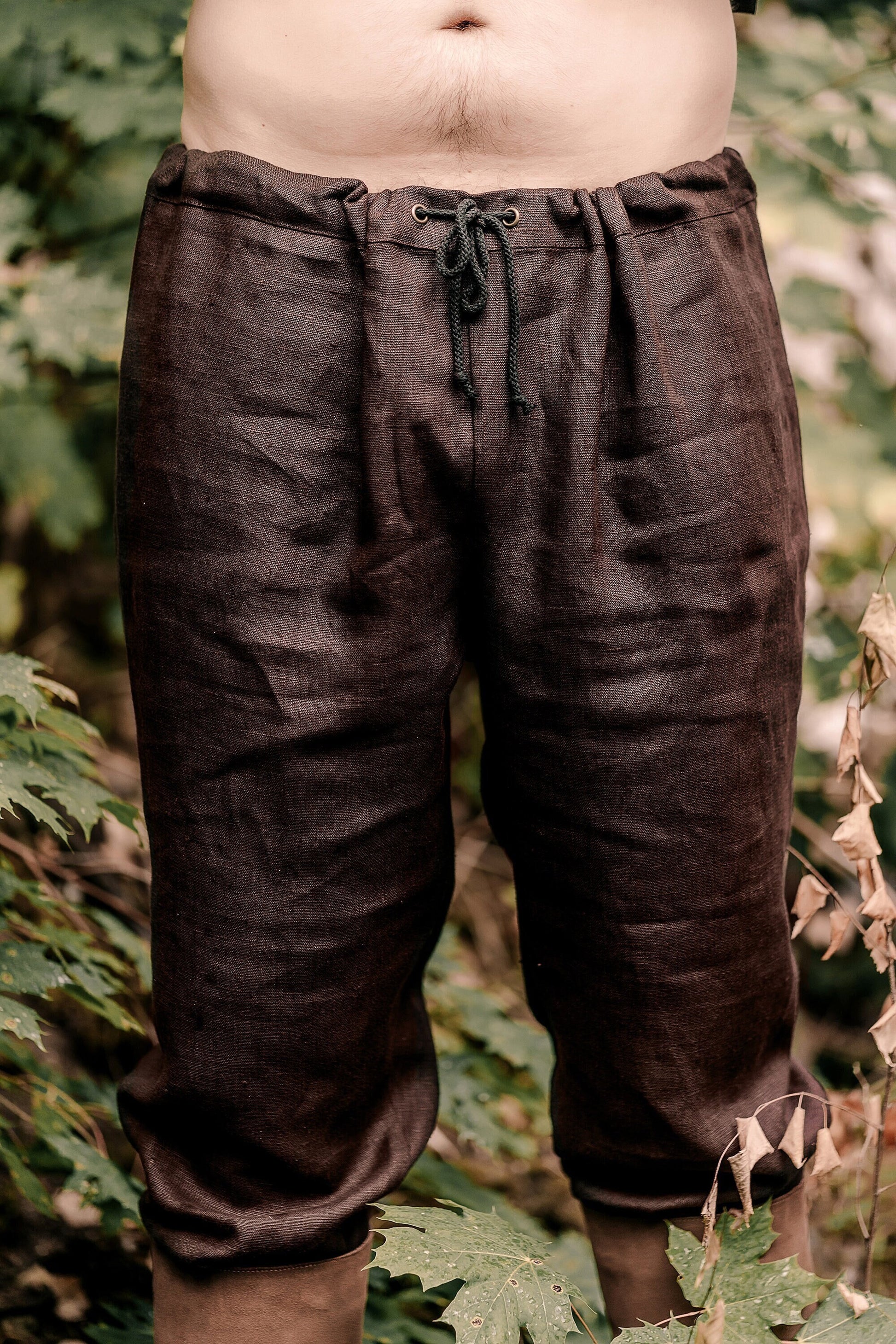 Basic Early Medieval Linen Pants/trousers for Viking and Slavic