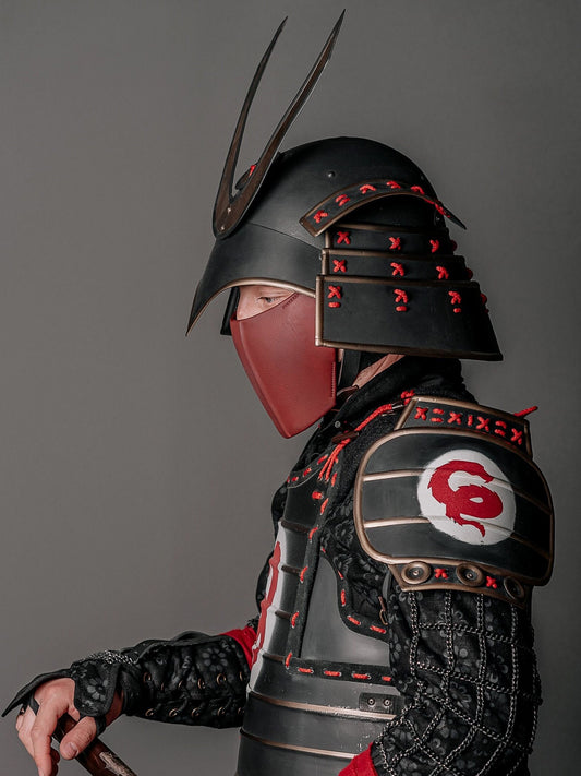 Samurai metal helmet