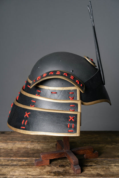 Samurai metal helmet