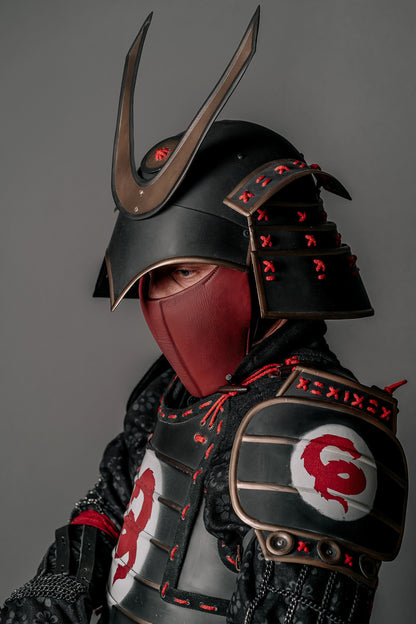 Samurai metal helmet