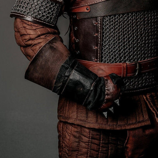 Witcher leather gloves - SokolArmory