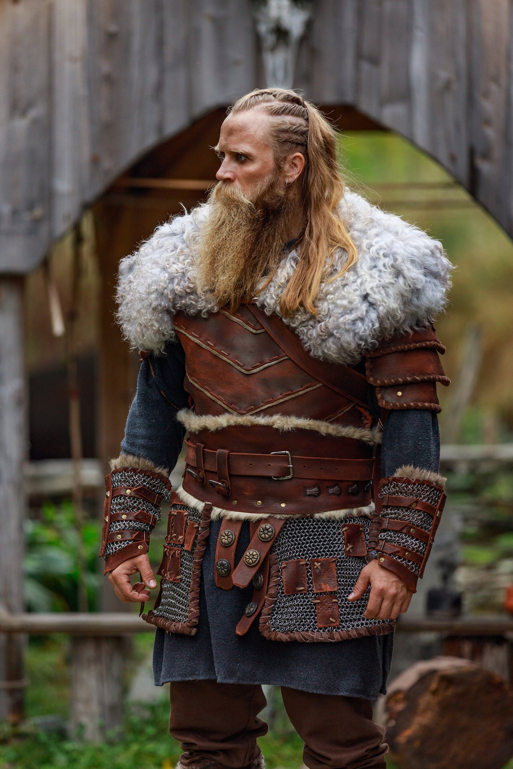 Warlord viking costume; cosplay costume; leather armor; fantasy armor ...