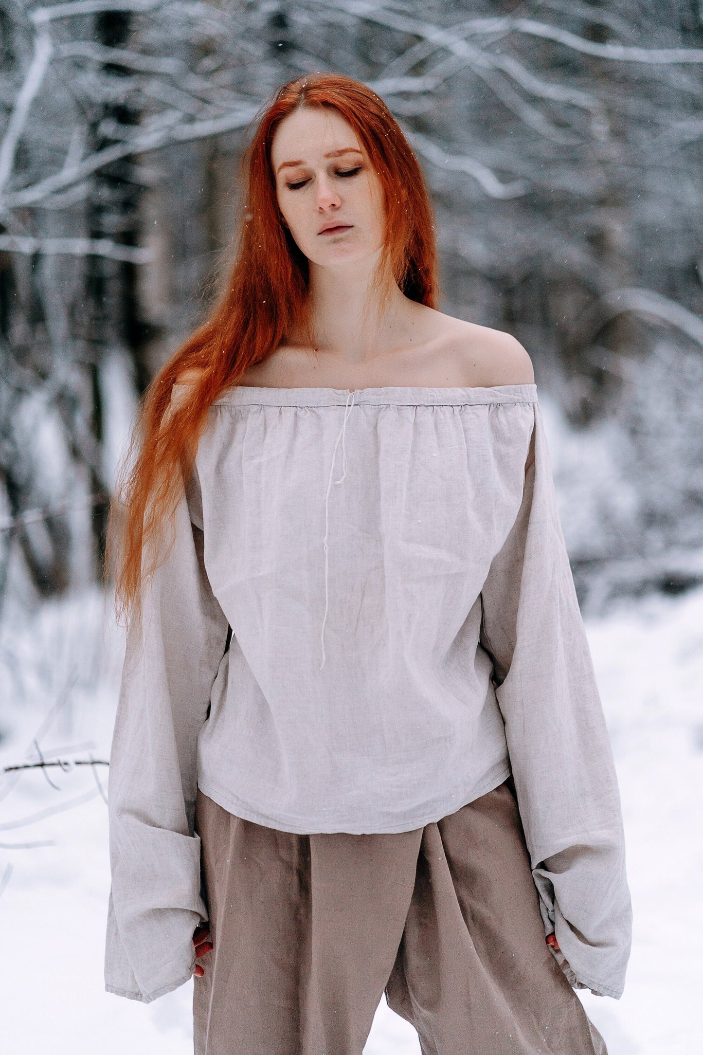 Medieval viking cotton underdress "Frigg"