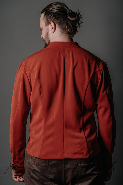 Medieval viking red jacket